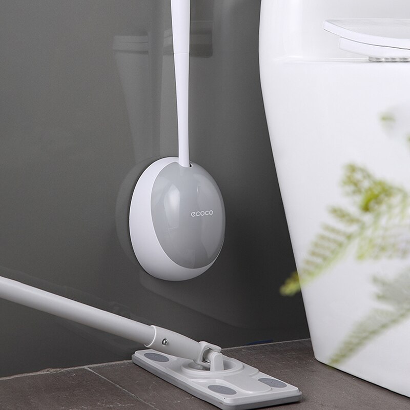 Xiaomi-cepillo de inodoro de silicona para el hogar, accesorios para WC, herramientas de limpieza de montaje en pared, juego de accesorios de baño