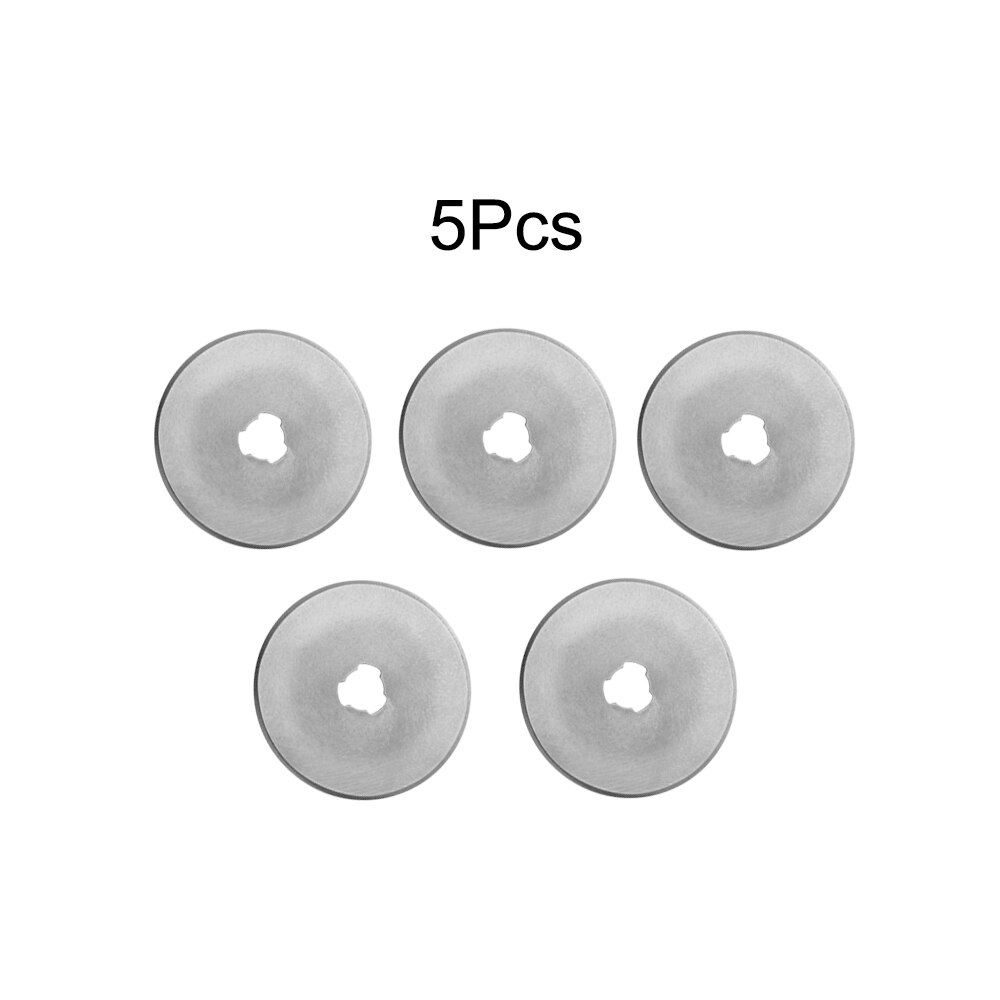 Rotary Cutter Blades 45mm Leather Cutting Tool DIY Patchwork Sewing Quilting Fit Olfa Cut Fabric Cutter Circular Blade: 5 blades 45MM