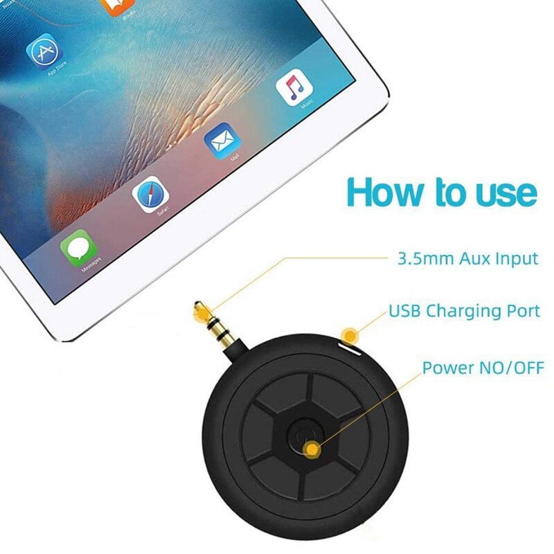 Mini Wireless Speaker, 3W Mobile Phone Speaker Line-in Speaker with 3.5mm AUX Audio Interface for Android/PC/Laptop