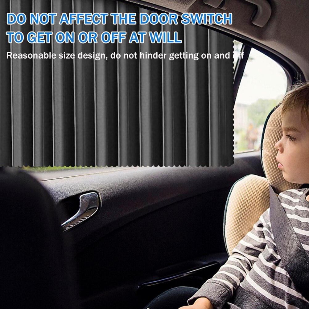 2 Stuks Auto Achterruit Zonnescherm Oxford Doek Auto Side Window Zonnescherm Fit Voor De Meeste Auto 'S