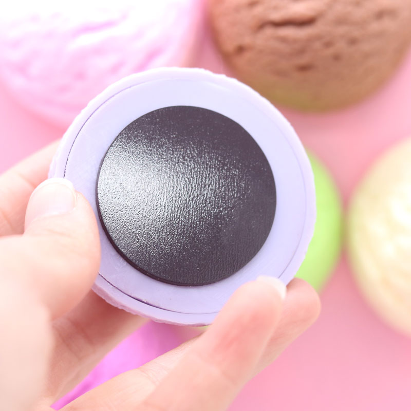 Kjøleskap magnet iskrem ball pvc modell kjøkken dekorasjon magnetisk klistremerke lim stereo låve som fargerik rød gul