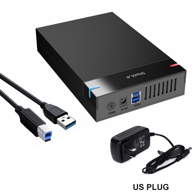 2.5/3.5 inch HDD Case USB3.0 Harde Schijf Behuizing SATA naar USB 3.0 Externe Harde Schijf Reader 10TB Adapter voor PC Laptop: Zilver