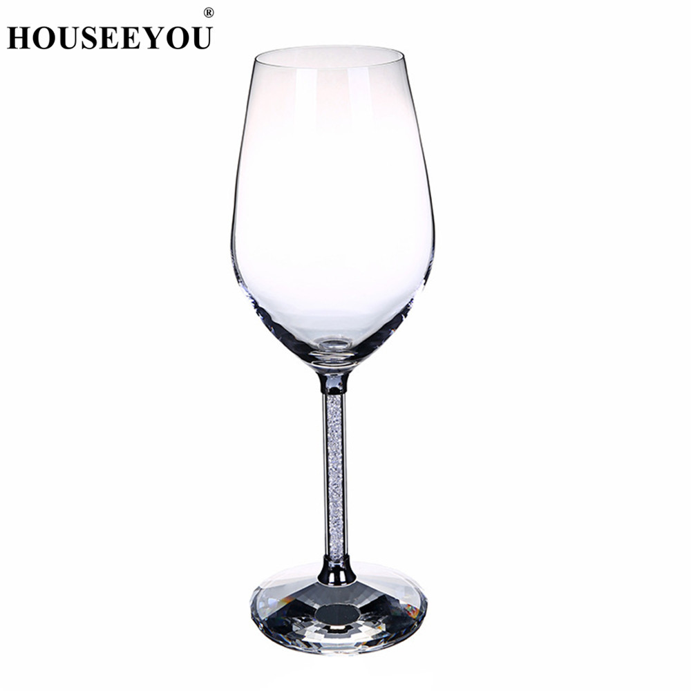 HOUSEEYOU ślub lampka robić wina es 360/470ML okulary czara kryształ luksusowe wino na przyjęcie szklany kubek kubek dekoracje prezent projekt pudełka