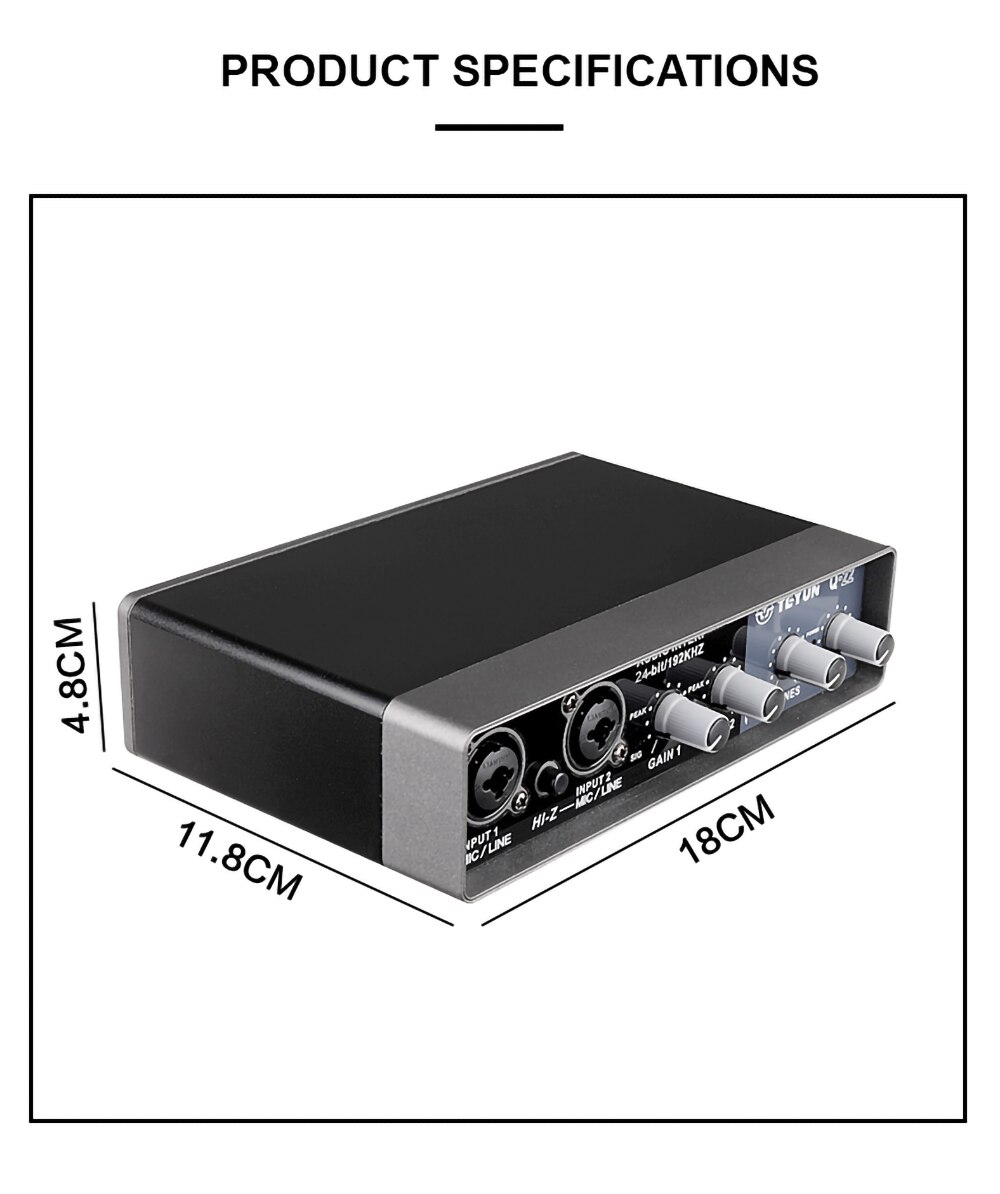 TEYUN Q-24 Q-22 Q-12 Professionelle Soundkarte Audio- Rührgerät Kanal Überwachung Elektrische Gitarre Live Aufnahme Für Studio Singen