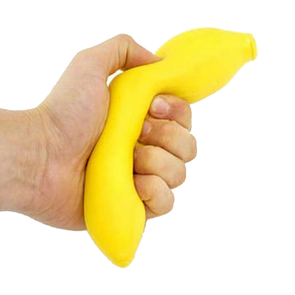 Drôle Anti-Stress balle jouets presser banane balle Stress soulagement de la pression se détendre nouveauté amusant Geek Gadget Vent poignées