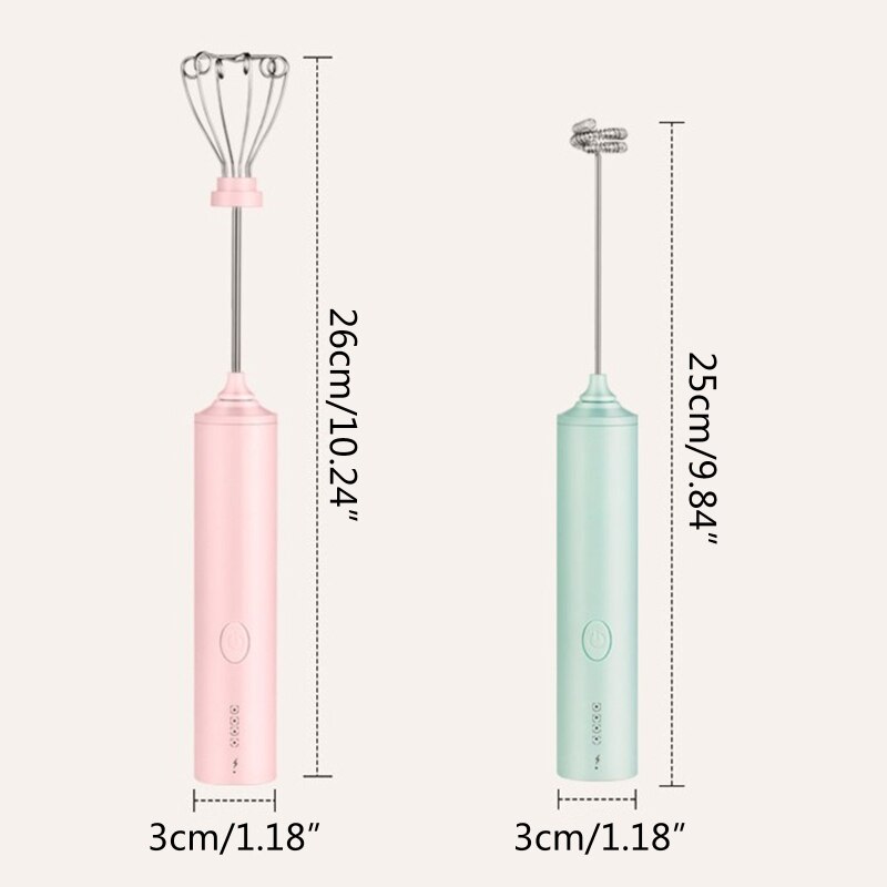 4-speed Stick Blender Mini Coffee Mixer Small Milk Frother Cordless Electric Egg Beater for Baking at Home Low Noise