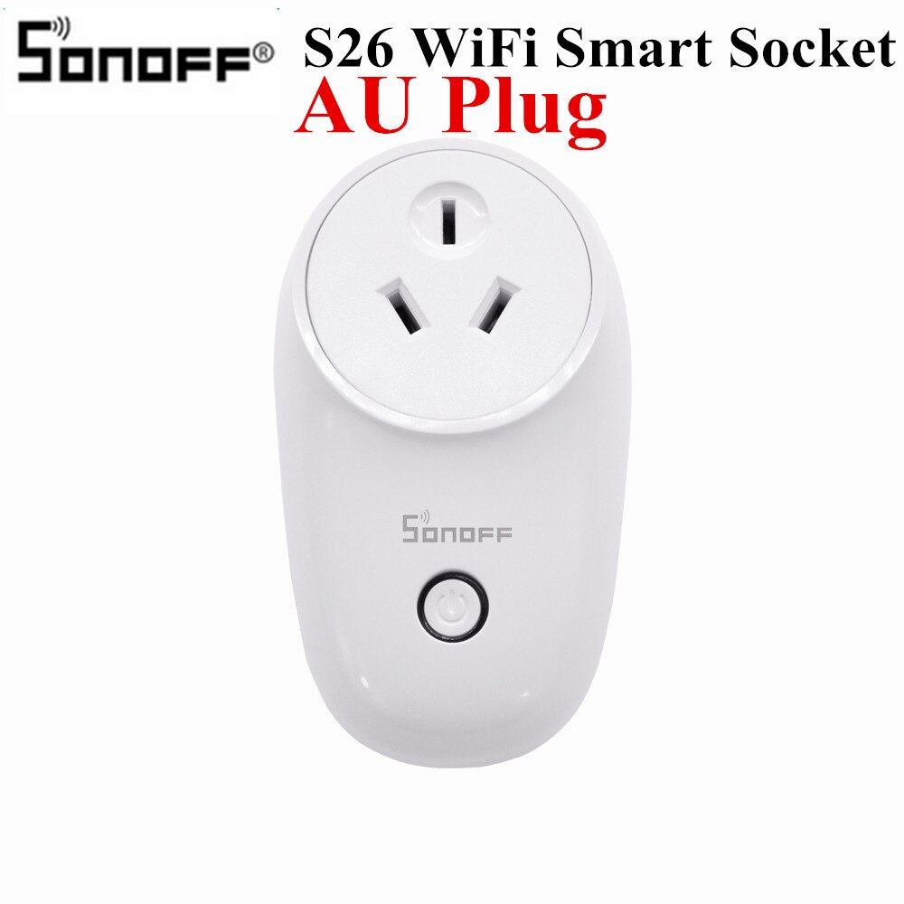 SONOFF S26 PLUG USEFUL Socket Electric Wifi Smart Sockets PlUG Switch UK Store: S26 AU