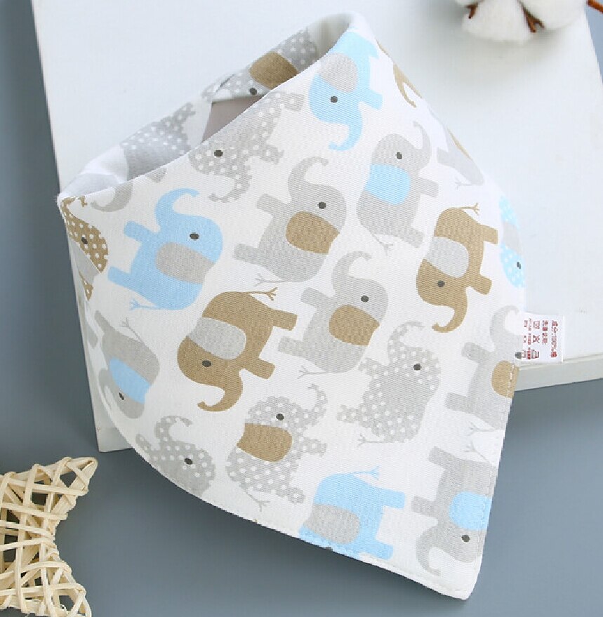 Børn baby fodring hoved tørklæde håndklæde bib dreng pige bandana spyt trekant dribler: 9