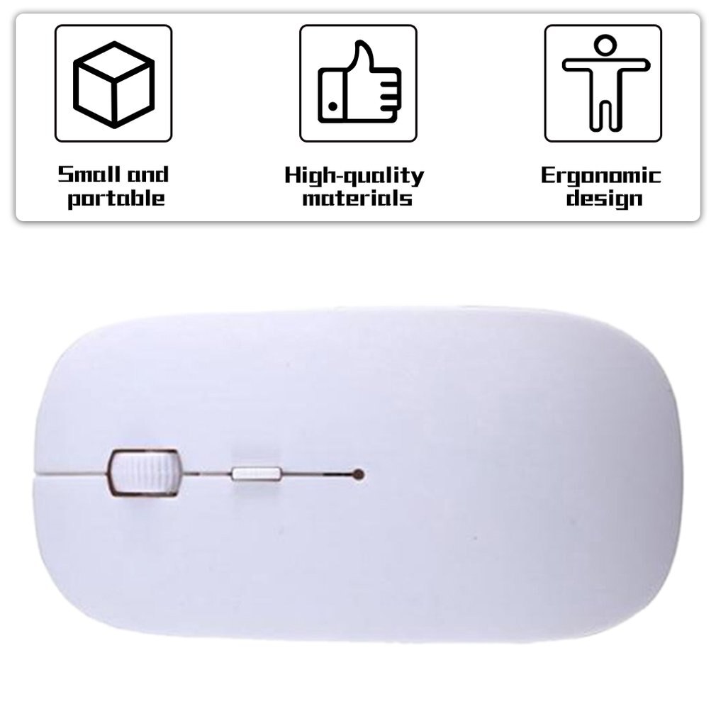 2.4GHz Wireless Gaming Mouse LED USB Optical Mouse Gamer White Computer Mouse Mice For Desktop Gamer Laptop