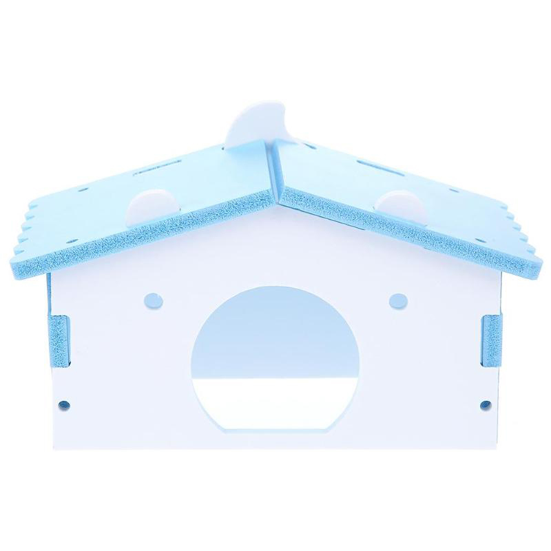 1 Pcs Luxe Hamster Huis Swing Speelgoed Glijbaan Hamsters Nest Loft Bed Kooi Nest Huisdier Egel Kasteel Klim Speelgoed Kleine huisdier Huis: Light Yellow
