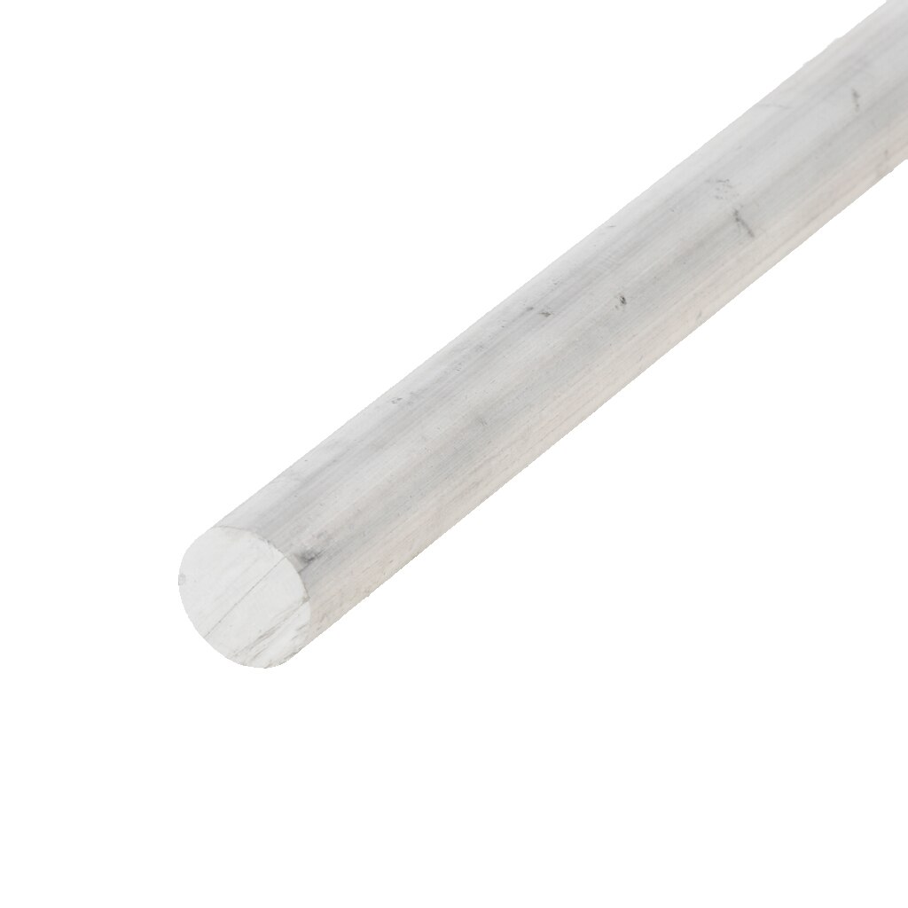 0.5m X 6063 alliage d'aluminium rond solide tige de barre, Diam. 12mm, 50cm (19.7 pouces) de longueur