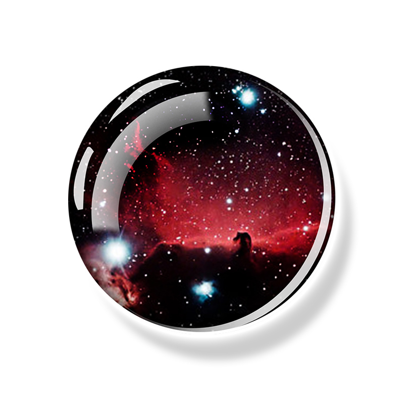 Solar System Luminous Magnet Fridge Planet Universe Outer Space Refrigerator Magnets Stickers Glass Glow In The Dark Home Decor: WHITE