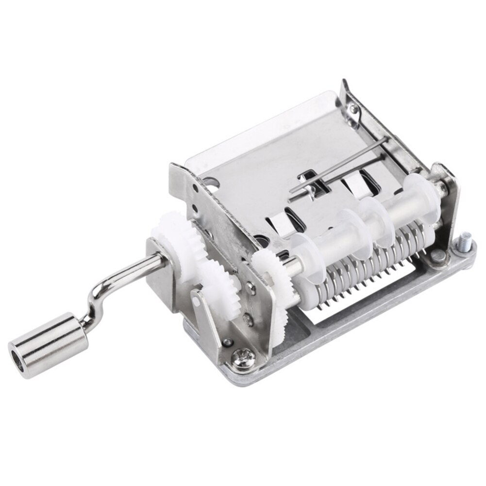 Diy Music Box Tune Hand Crank 15 Notes Music Instrument Set With 20 Pcs Blank Note Crank Mechanical Musical Box
