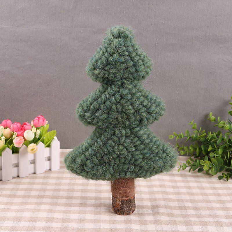 handmade wool felt ornaments Christmas tree crafts photography props ornaments wool felt yarn christmas tree: Default Title