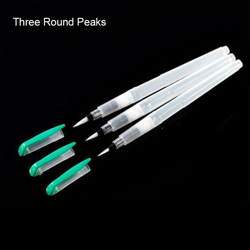 Painting Pens Watercolor Brush Vibrant Painting Tools Watercolor Paint Brush UD88: Three round peaks