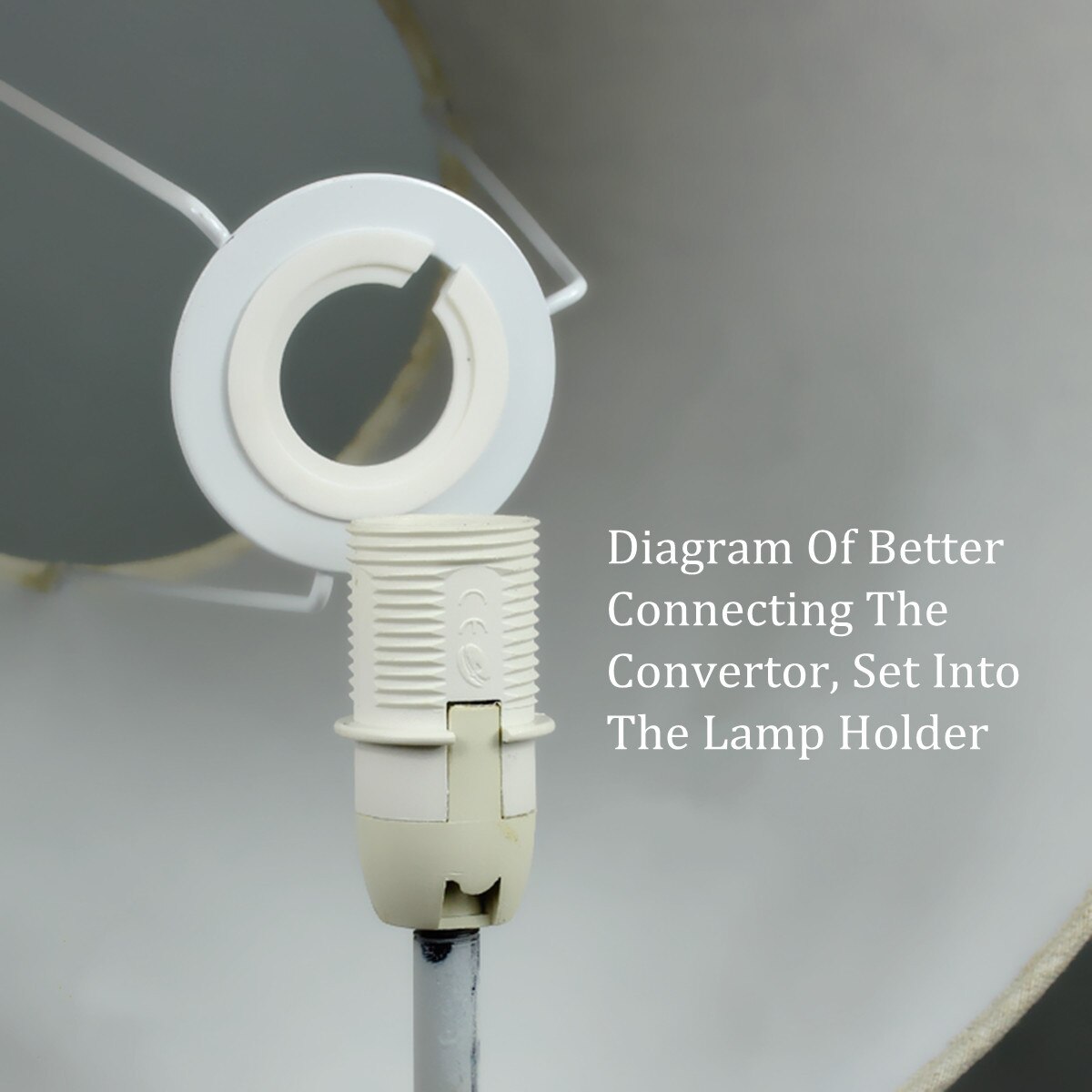Lampeskærm ring adapter lampeskærm sokkel reducerende ring adapter skive til  e27 to e14 lampeskærme tilbehør