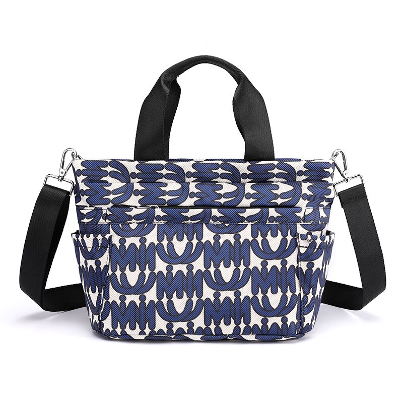 Bolso de mensajero con estampado de flores para mujer, bandolera de nailon resistente al agua, de , bolso de hombro: Letter