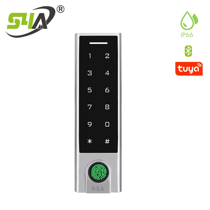 Tuya APP keyless door lock Waterproof Fingerprint Access Control Cheapest Standalone Keypad Finger +RFID Card Door Entry: HF3-BT EM