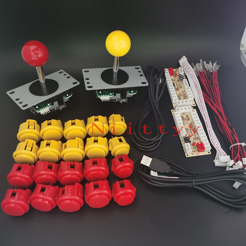 Arcade Joystick Diy Kit Nul Vertraging Arcade Diy Kit Usb Encoder Om Pc PS3 Arcade Sanwa Joystick En Push Knoppen voor Arcade Mame: 2