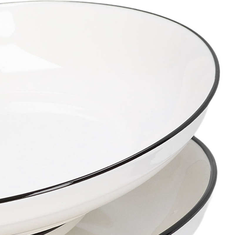 Kitchen Dinnerware Ceramic Dinner Plates 8 Inch for Steak