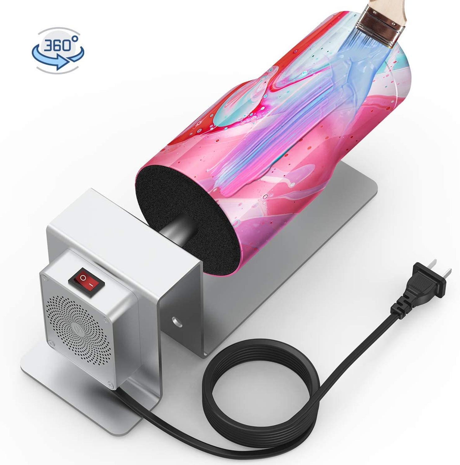 Cup Turner Met Stille Motor 10 Oz Om 30 Oz Tumbler Spinner Met 2 Schuim Ambachten Tumbler Cup Spinner Machine kit Cuptisserie Cup