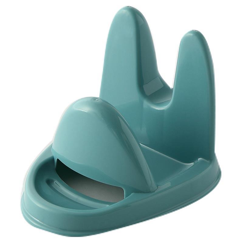 Cooking Tools Kitchen Solid Color Utensil Rest Spoon Rest Utensil Spatula Holder Heat Resistant Storage Shelves 3 Colors: Blue