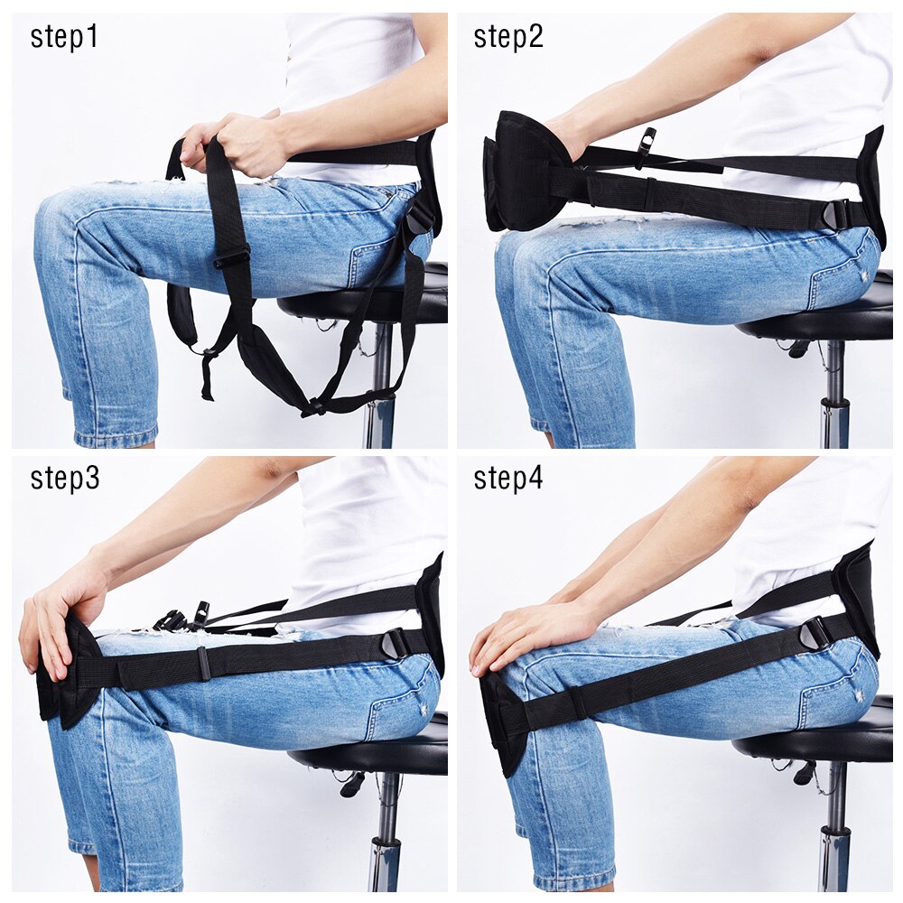 Back Support Belt Pad for Better Sitting Posture Perfect Back Waist Corrector Brace Protector for Lower Back