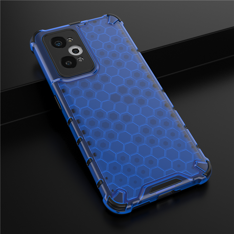 Voor Realme Gt 2 Gt2 Pro Case Hard Transparant Achterkant Cover Zacht Siliconen Frame Schokbestendig Telefoonhoesje Voor Realme Gt Neo 2 Neo2: Microvezel / Blauw