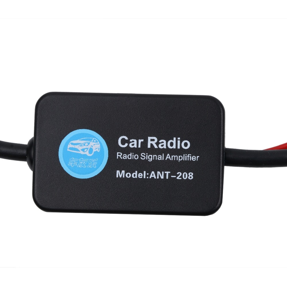 Antena aérea Universal para coche, amplificador de señal de Radio de automóvil ANT-208, antena FM/AM, soporte para parabrisas