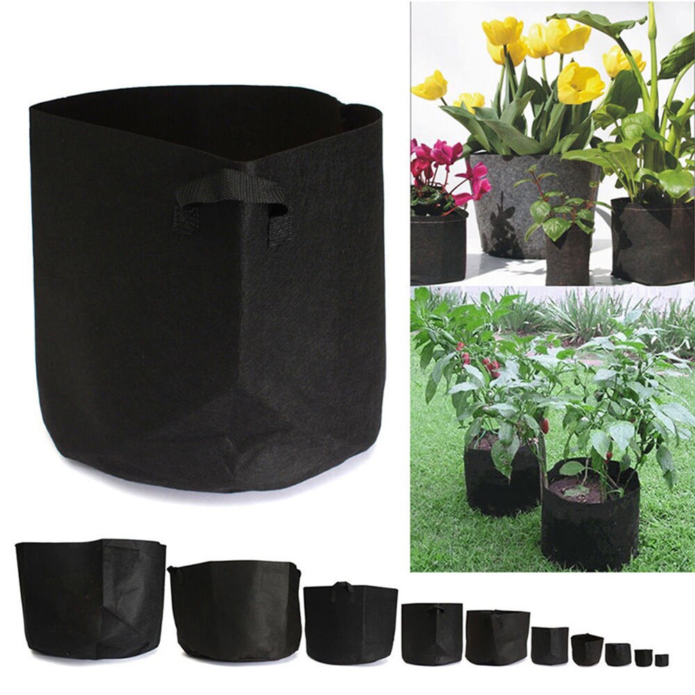 Outdoor Planting Grow Bag Garden Tools Potato Strawberry Fabric Vertical Flower Herb Pouch Vegetable Round Reusable Pot Planter
