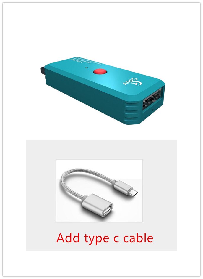 Original Coov N100 Bluetooth receptor inalámbrico adaptador USB para PS4 Xbox Nintendo interruptor en caja de TV Android Macos Raspberry PI: With USB C OTG cable