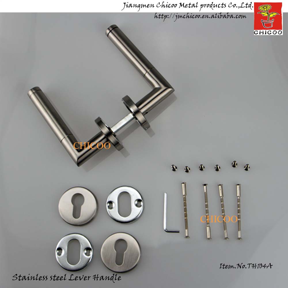 Modern door ironmongery stainless steel 304 Door Handles,gate handles,industrial door lever handle