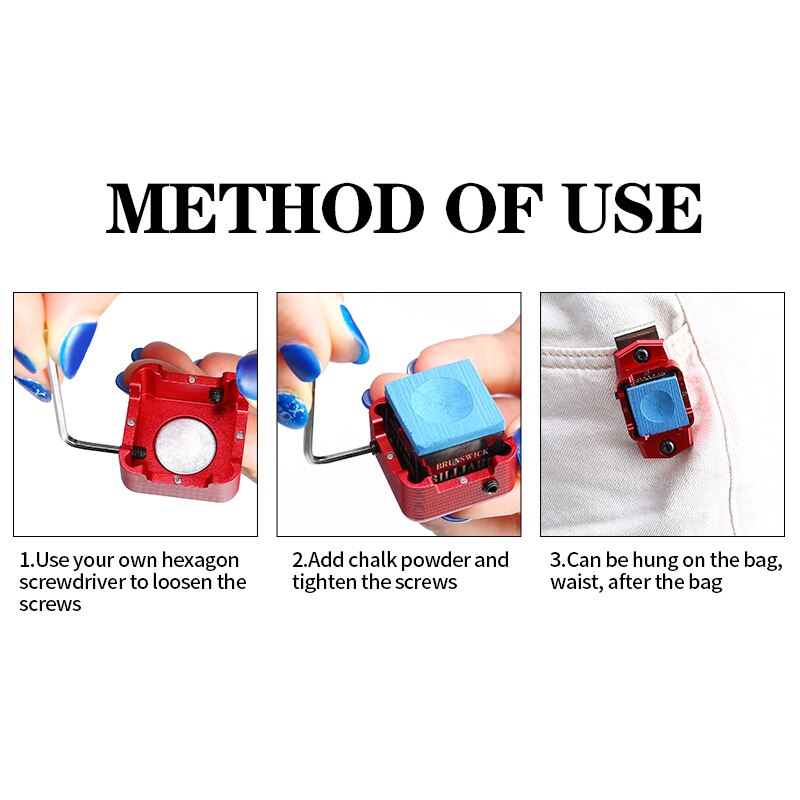Kleurrijke Lp Magnetische Biljart Krijthouder Pool Biljart Accessoires Aankomst Snooker Krijt Gevallen Met Sterke Magneet