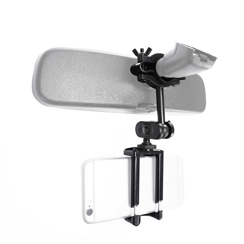 Car Phone Holder Rear Mirror Mount Mobile Bracket Universal 360 Degree Cell Mobile Smart Phone Support Stand Holder GPS