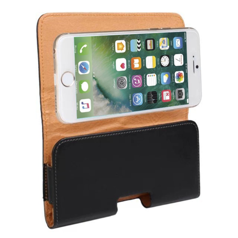 Universal Glossy PU Leather Belt Clip Holster Case Cover For Mobile Phones Waist Hang Pouch Accessoreis For Mobile Phone TXTB1
