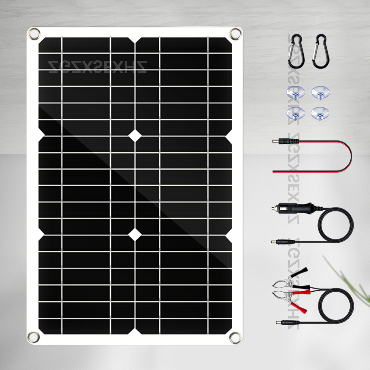 20w przenośne panele słoneczne z ładowarką i akumulatorem słonecznym do telefonów kempingowych, urządzeń usb, 12v/5v zasilacze dc do kempingu: Zielony kamuflaż