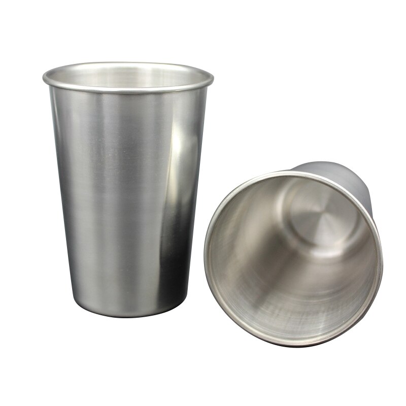 1 uds, nueva taza de cerveza de Metal de acero inoxidable, copas de vino, vasos de café, tazas de leche y té HomeWhite Spirit Cup 30ml/70ml/180ml/320ml