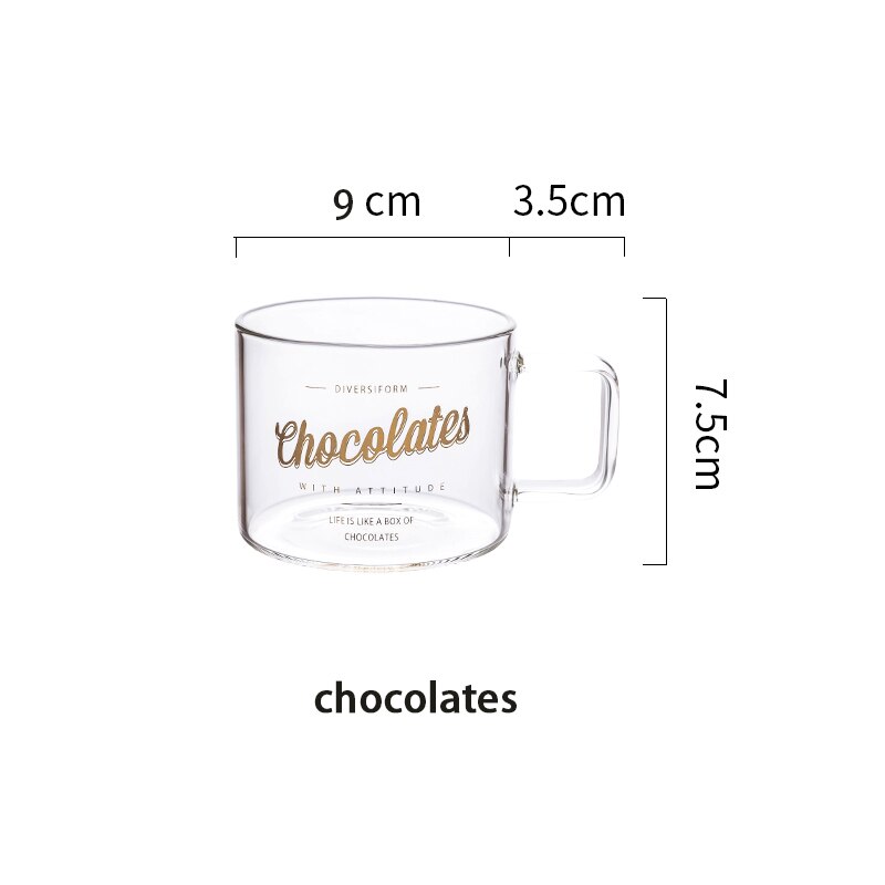 Drinken Glasse Hart Engels Mok Koffie Beker Met Handvat Portret Paar Ontbijt Melk Sap Koud Brinkware Bier Kawaii Mok: chocolates