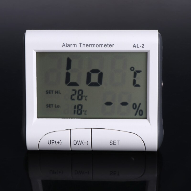 Lcd Digitale Wekker Thermometer Hygrometer Indoor Outdoor Weerstation W Sensor