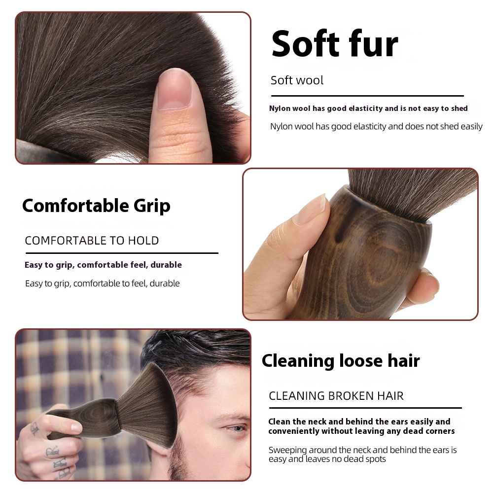 Professionelle Barbier Nacken Staubtuch Haar Schneiden Pinsel Weichen Borsten Salon Reinigung Pinsel Für Entfernen verlieren Haare