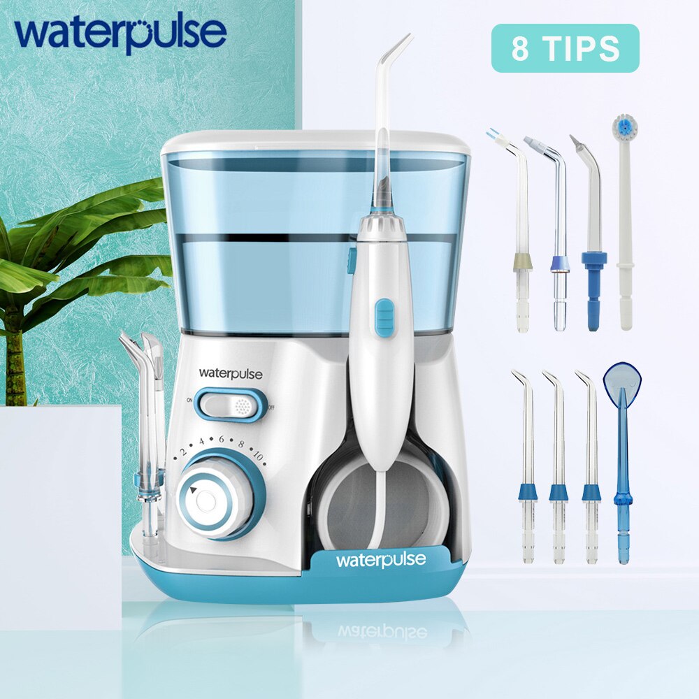 800ml Große Kapazität Oral Irrigator Dental Wasser Flosser 10 Modi Hygiene Wasser Jet Floss Dental Irrigator Flosser Mit 8 jets