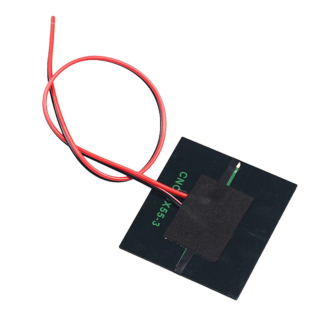 1PCS 1V 1.5V 2V 3V 3.5V Solar Panel With 30CM Wire Mini Solar System DIY For Battery Cell Phone Charger 300mA 500mA 0.3W 0.65W