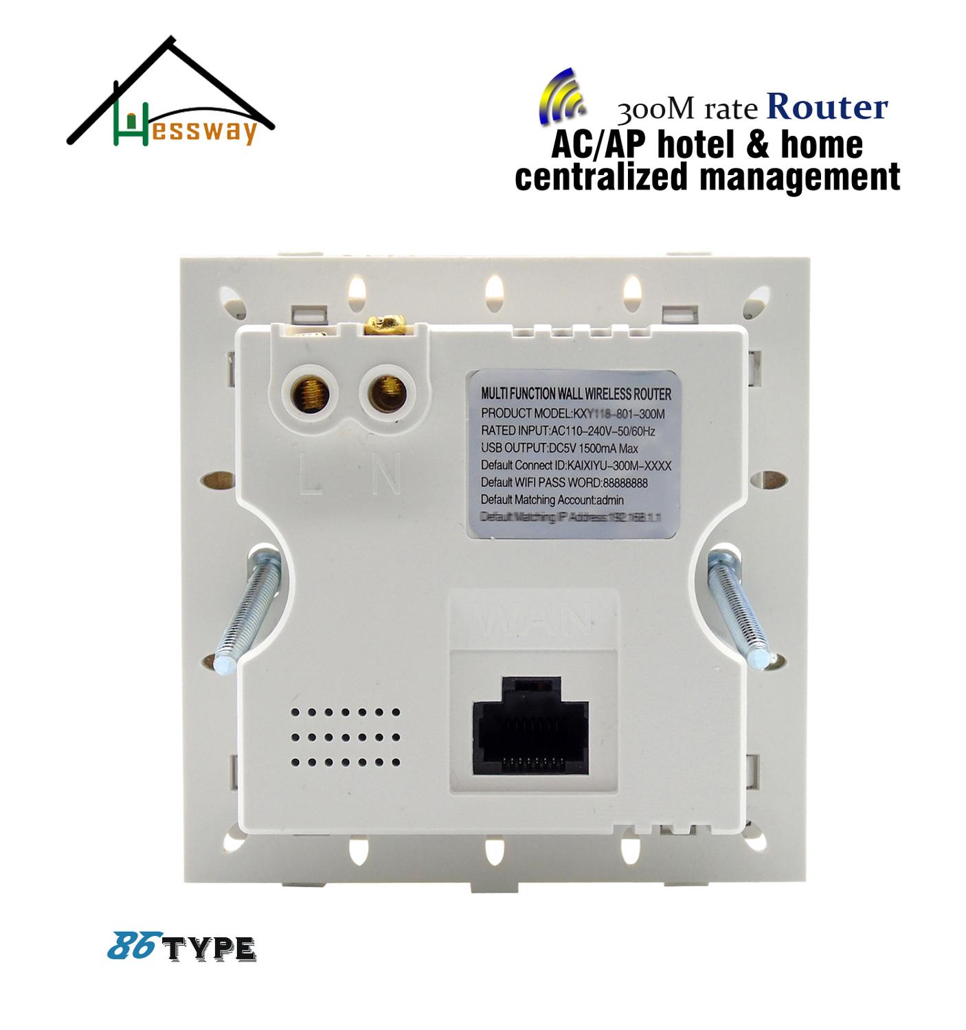 USB embedded installation AC+AP coverage mode wifi router repeater for hotel villa home