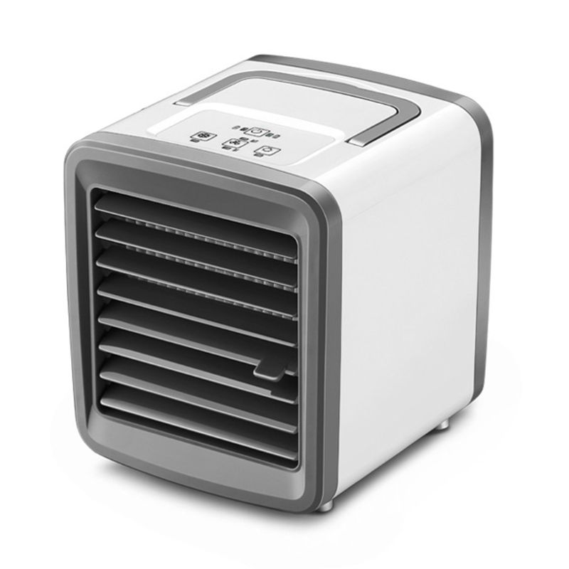 Usb Mini Draagbare Airconditioner Luchtbevochtiger Luchtreiniger 7 Kleuren Licht Koelventilator A0NC