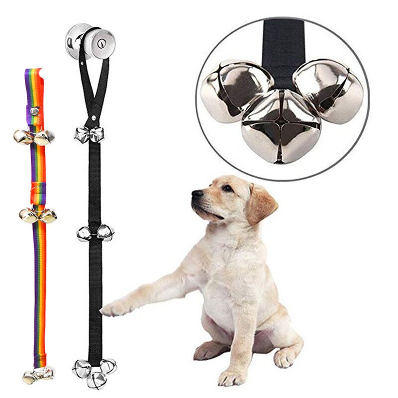 Lina treningowa dla psa placki dzwonek zabawki sznurowe dom komunikuj alarm dzwonek robić drzwi dla psów i kotów smycz robić szkolenia psów artykuły dla zwierząt
