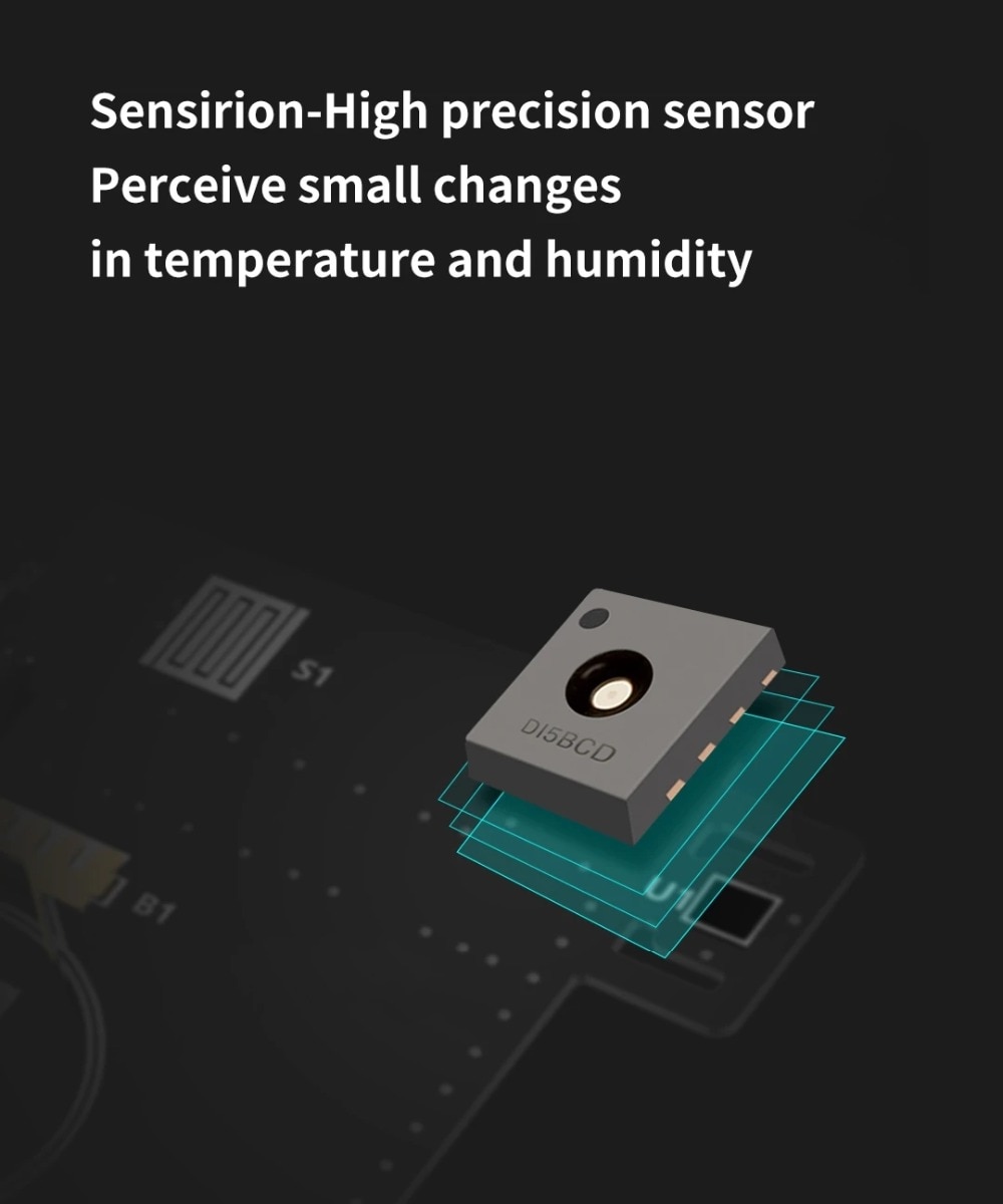 MMC E-Ink Screen BT2.0 Smart Bluetooth Thermometer Hygrometer Works with Xiaomi App Home Gadget Tools