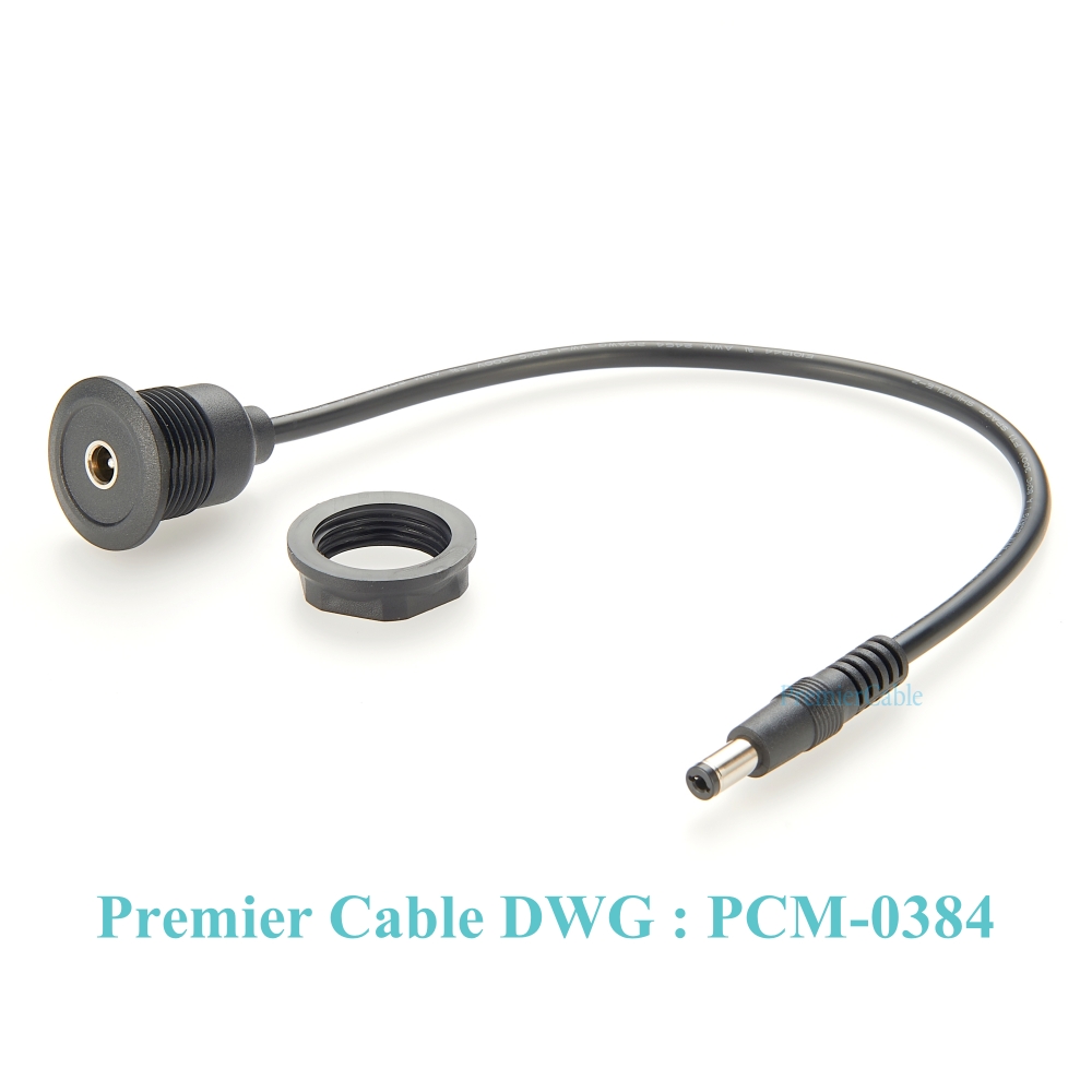 DC Power Extension Cable Power DC-099 Round Panel Mount Adapter Cable DC Power Socket Female to Male Converter Cable DC Plug: Default Title