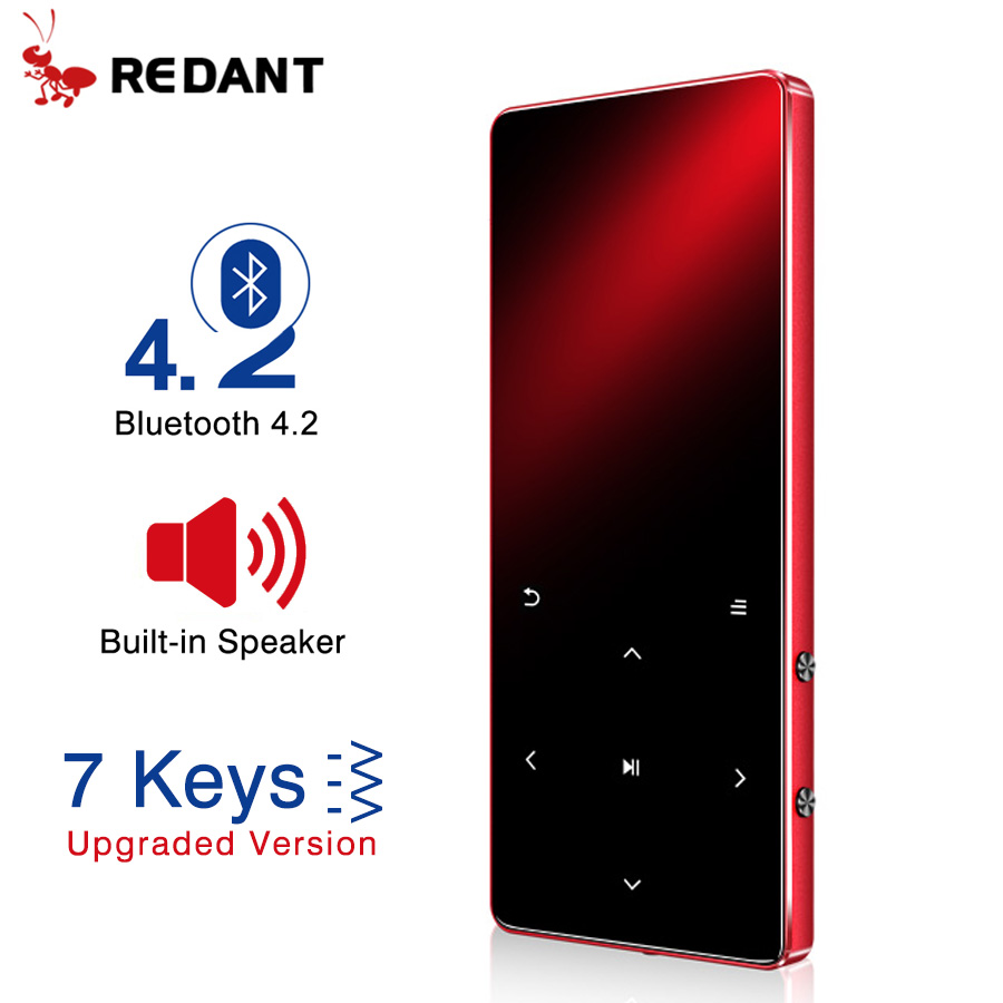 REDANT MP4 player bluetooth mp3 mp4 music player portable MP4 media slim with 1.8 inch touch keys fm radio video Hifi MP 4 16GB