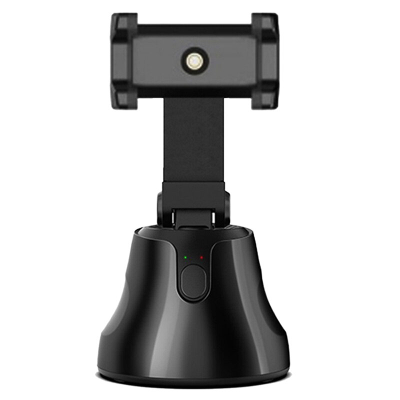 Smart Tracking Gimbal Portable Auto Phone Holder Mount 360 Rotation Auto Face Tracking Vlog Camera Holder: Black