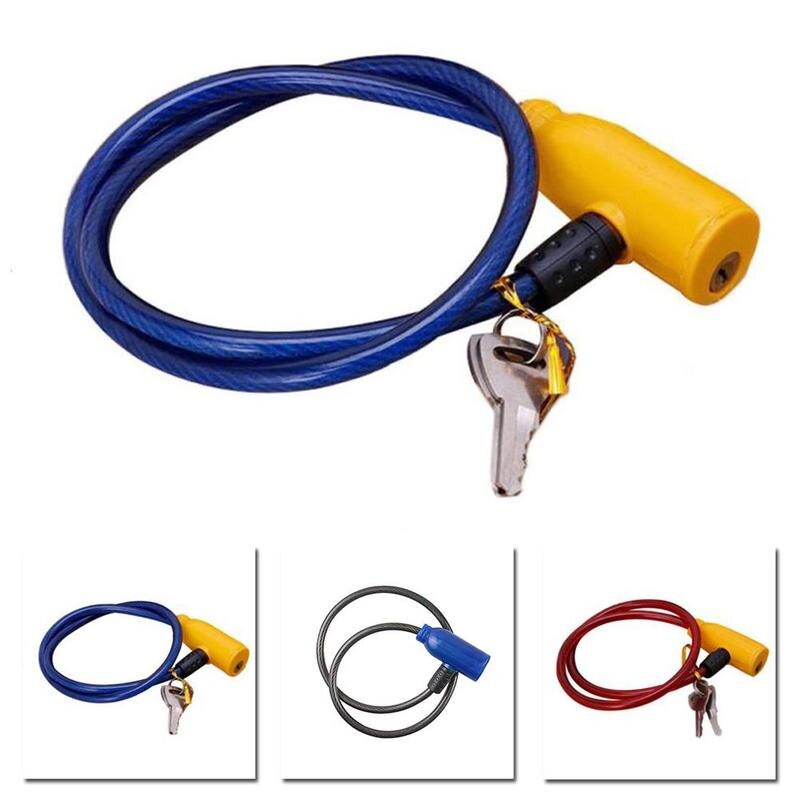 1Pc Mountain Bike Steel Wire Rope Metal Lock Universal Lock Lock Steel Security Anti-theft Outdoor Bicycle Safety O9A4